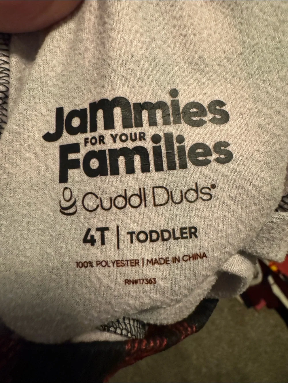 Toddler Cute Bear Jammie for your families Christmas PJs 4T Red Black Plaid